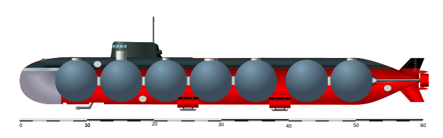 Российская глубоководная атомная подводная лодка АС-12 «Лошарик».