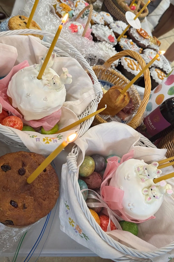 Празднование Пасхи семьи Овечкиных.