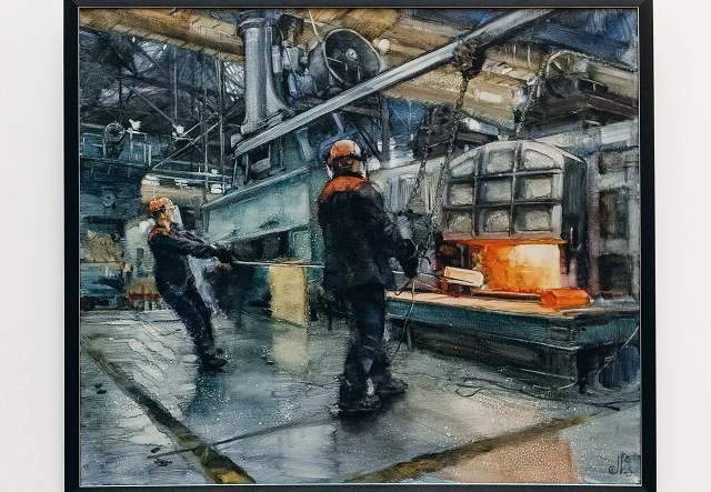 Известные художники провели пленэр в цехах уральского предприятия