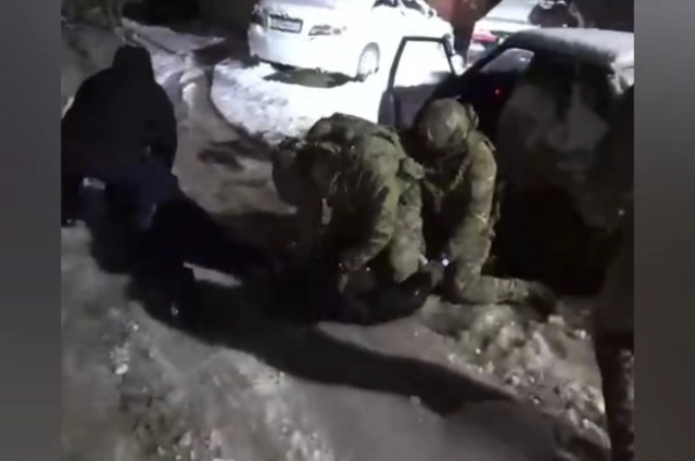 Момент задержания.