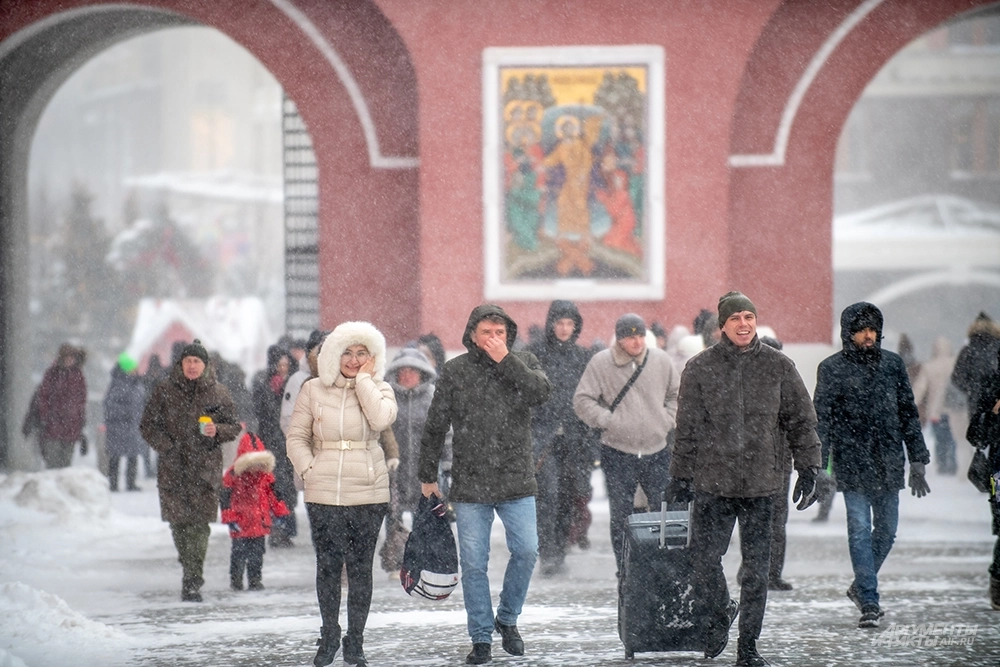 Снег в Москве
