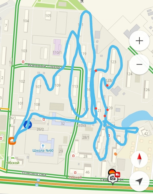 В S7 показали карту поисков Бони за 29 июня. 