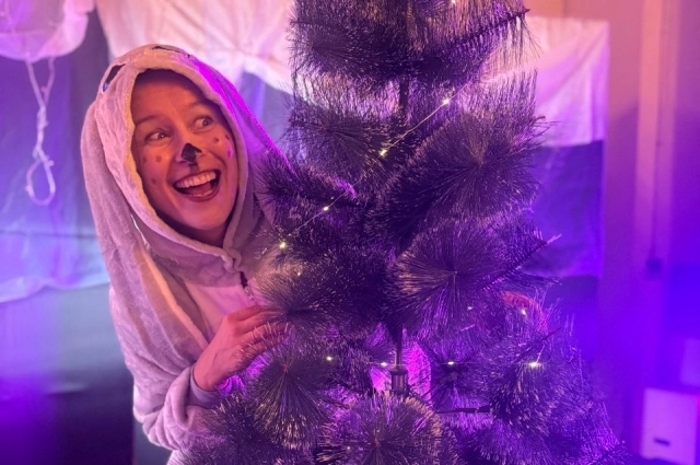 Актриса с детства любит животных, и это видно в её спектакле.