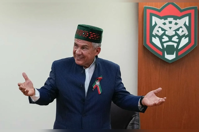 С командой встретился глава республики Рустам Минниханов.