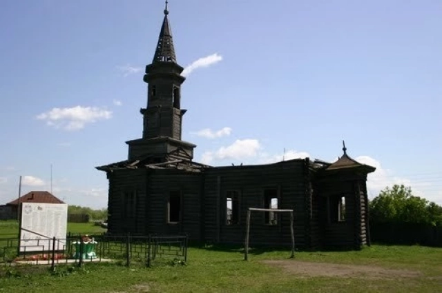 Деревянная мечеть XIX века в селе Конченбург Тюменской области.