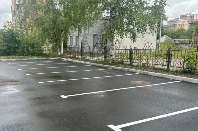 Отремонтированная парковка