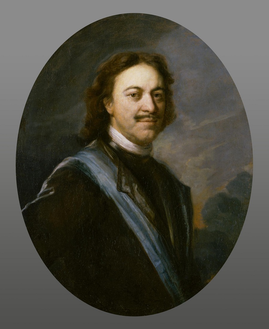 Портрет императора Петра I (1672-1725). Художник А. Матвеев. 
