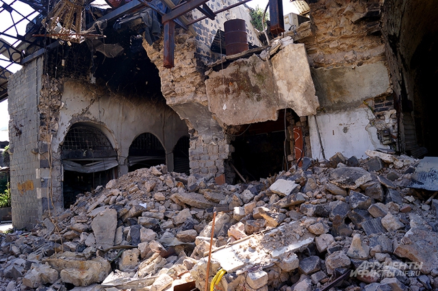 Сирия. Хомс. Наиболее пострадавшие участки исторических рынков