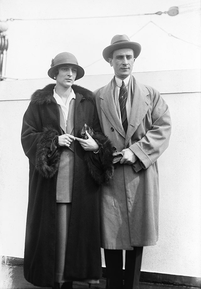 Феликс Юсупов с женой Ириной в эмиграции, 1930-й г.
