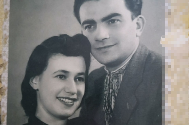 Евгения Местецкая с супругом Михаилом в послевоенные годы.