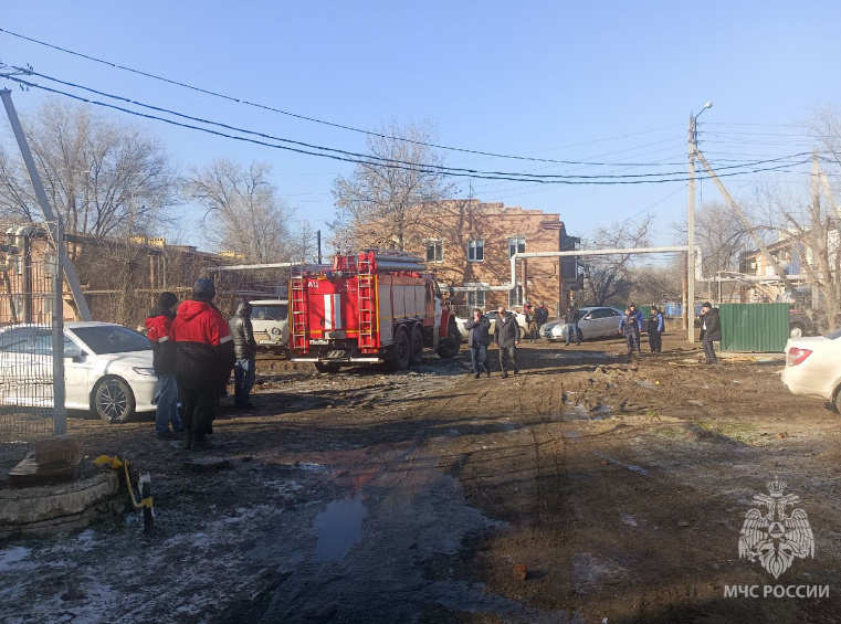 пожар в котельной в Астрахани