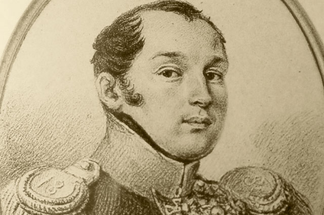 Предполагаемый портрет Павла Пестеля 1824 года.