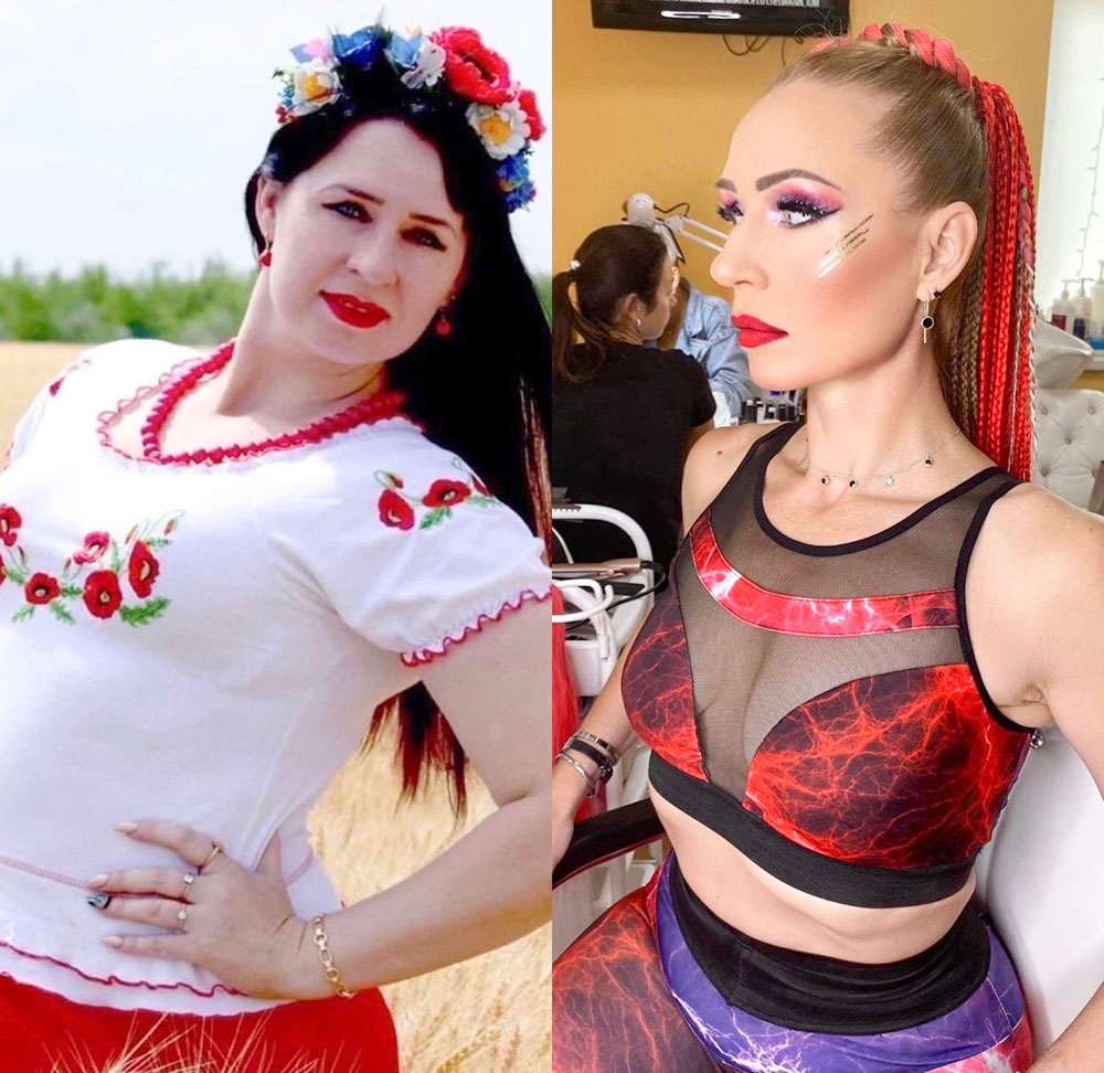 Надежда Шевцова до и после похудения