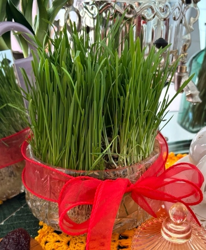 Проростки злаков символизируют пробуждение новой жизни.