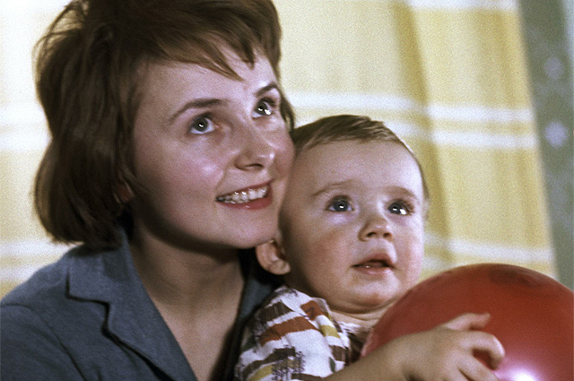 Людмила Крылова с сыном Антоном.