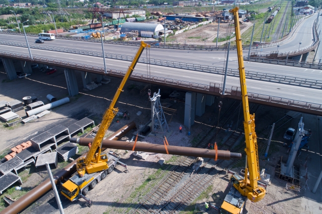 Теплотрасса под Николаевским мостом будет транспортировать 600 Гкал тепла от ТЭЦ-2 на левобережье, для новых районов.