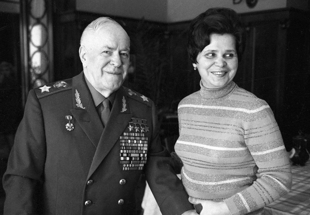 Маршал Советского Союза Георгий Константинович Жуков с супругой Галиной Александровной.