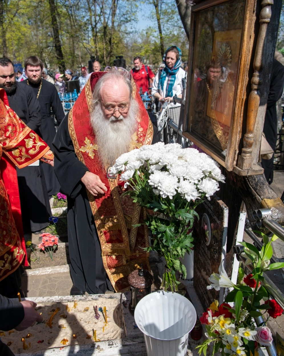 5 мая, в 59-ю годовщину со дня преставления ко Господу блаженного старца Афанасия Андреевича Сайко, митрополит Орловский и Болховский Тихон совершил заупокойную литию на его могиле на Крестительском кладбище города Орла.
