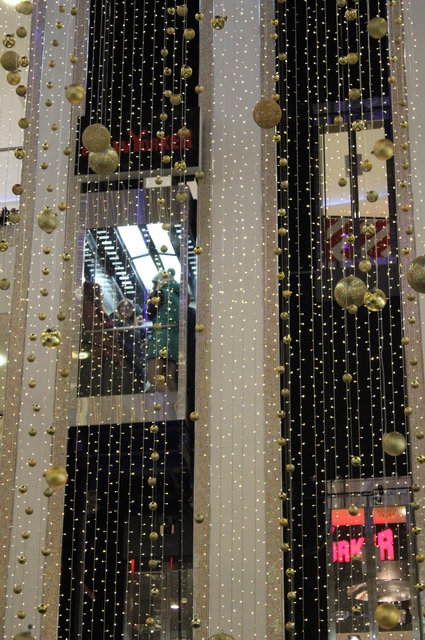 Лифт в одном из торговых центров Рязани.
