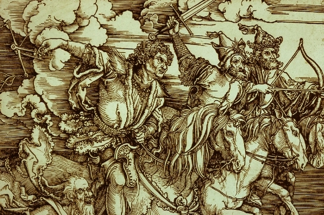 Всадники Апокалипсиса на гравюре Альбрехта Дюрера.