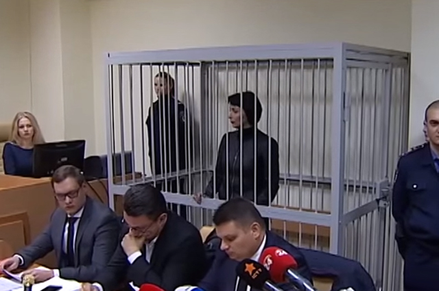 Елена Лукаш в здании суда. 6 ноября 2015 г.