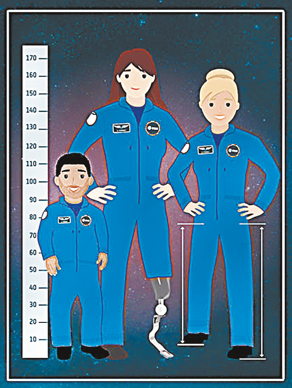 Плакат Европейского космического агентства поясняет, кого могут взять в астронавты
