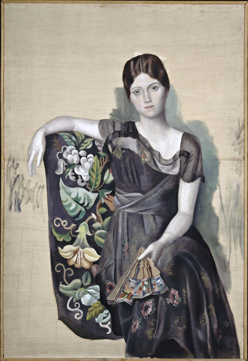«Портрет Ольги Хохловой в кресле» (1918). Пабло Пикассо