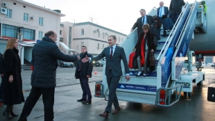 Прибытие президента Исландии в Архангельск
