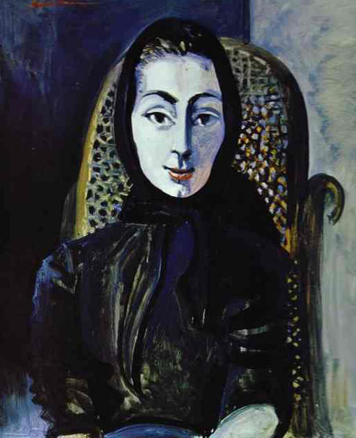 Картина Пабло Пикассо. Жаклин Рок . 1954 г