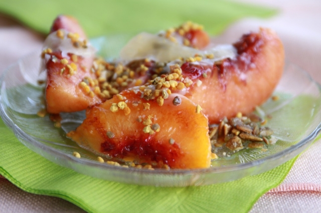 Приготовленные на гриле персики подарят вам яркие впечатления!