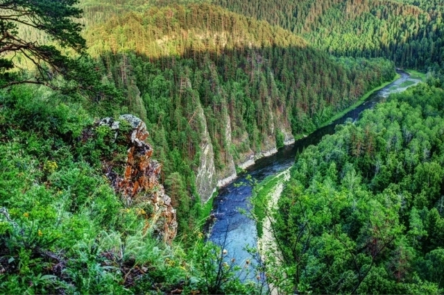 Инзер расположен в глухих лесах.