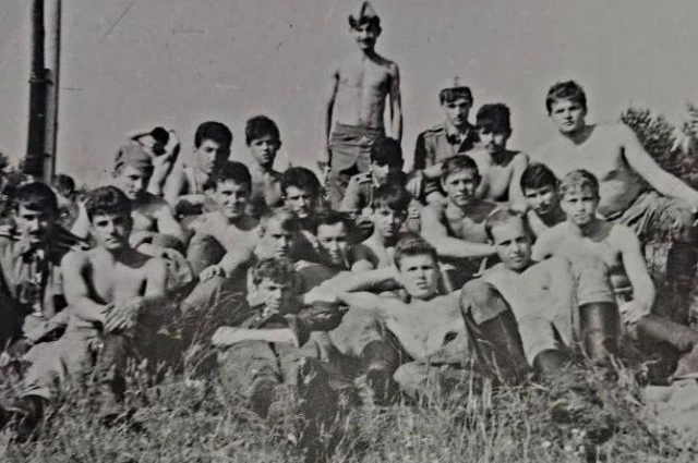 4 курс, взвод на учениях с боевыми стрельбами. Командир отделения - сержант Беспалов.