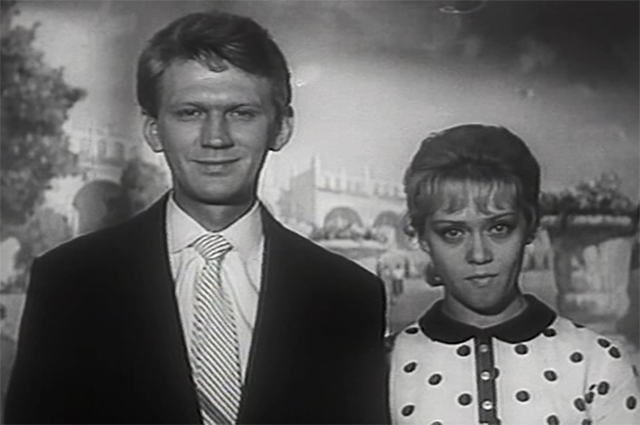 Леонид Дьячков и Алиса Фрейндлих в фильме «Похождения зубного врача», 1965 г.