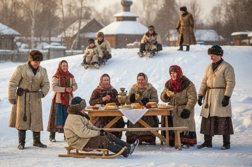 На Масленицу не было огромных мероприятий, где все в сарафанах и кокошниках.