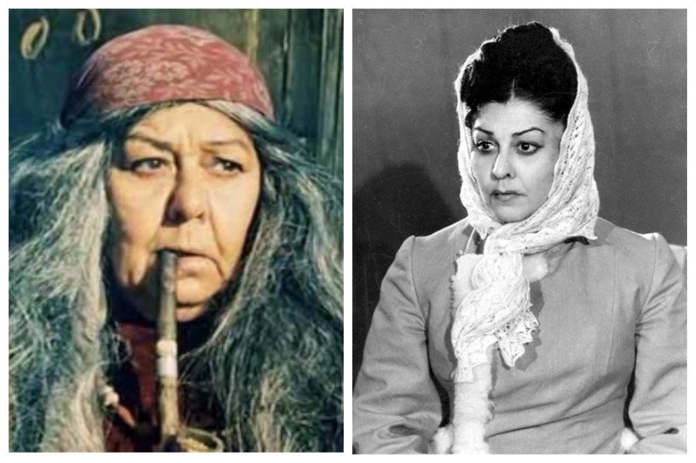 Ляля Черная. Слева - в фильме «Табор уходит в небо».