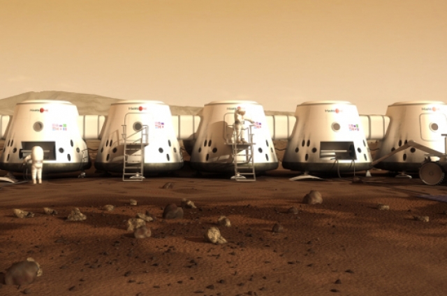 Поселенцы должны были жить на Марсе в специальных капсулах.