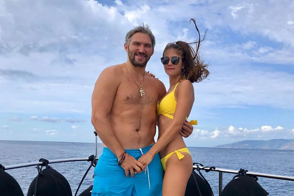 Александр Овечкин и Анастасия Шубская.