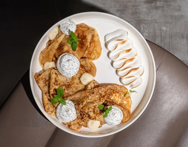 Блины с маковым кремом