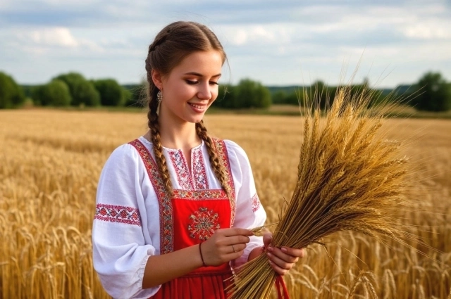 Первый сноп - особенный.