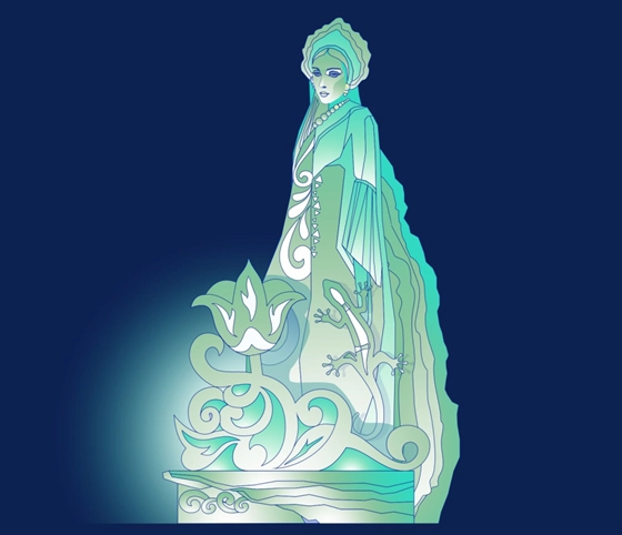 Эскиз скульптуры «Хозяйка Медной горы».