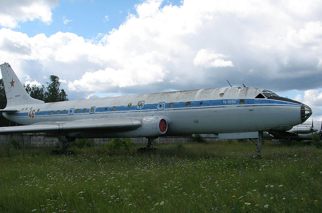 Ту-104 — летающая лаборатория для подготовки космонавтов в музее ВВС в Монино
