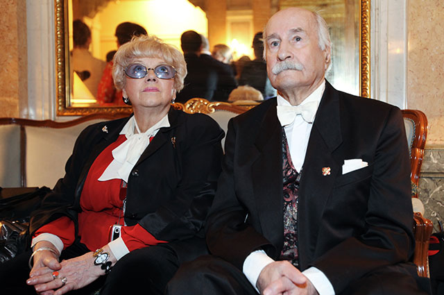 Владимир Зельдин с супругой Иветтой Капраловой, 2011 г.