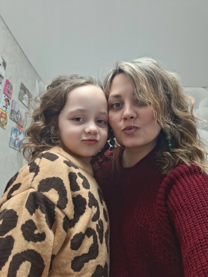 Мария с дочкой Софией.