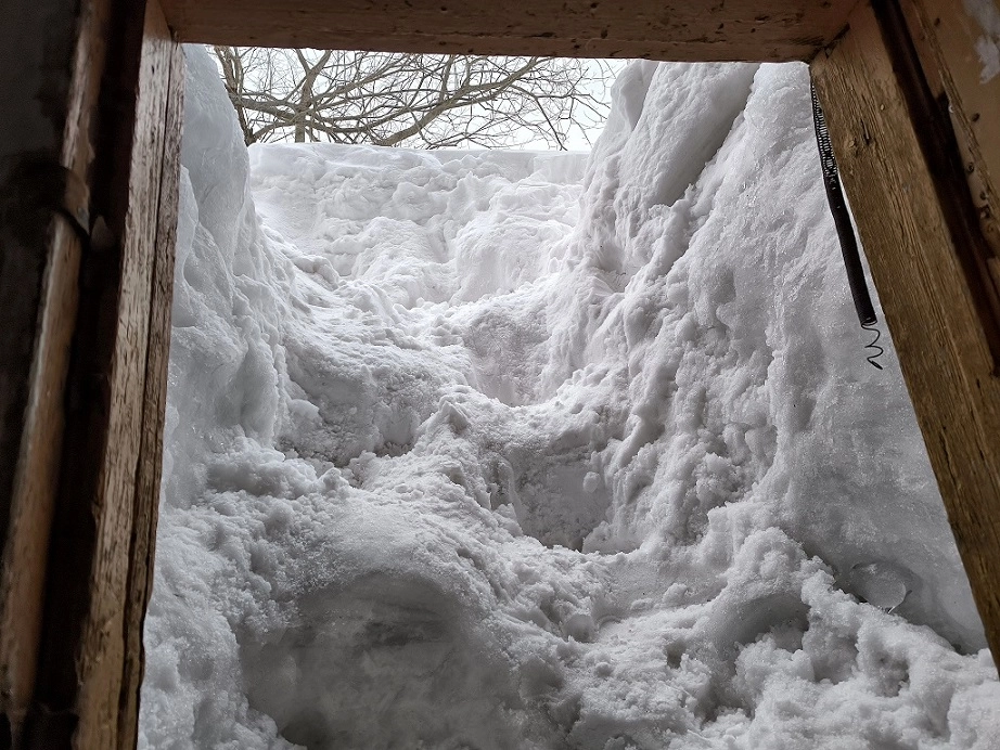 Вид из подъезда на Зеркальной, 54.