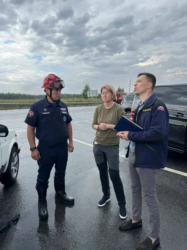 Ольга Абрамова приехала к предприятию в Удмуртии, которое 30 июля атаковали БПЛА.