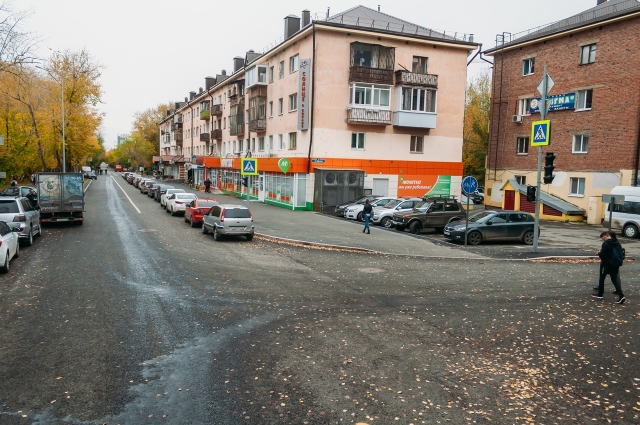 Улица Одесская после ремонта, Тюмень.