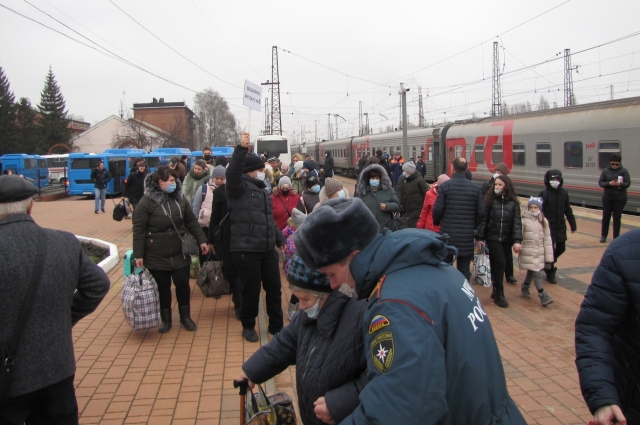 Первые беженцы.