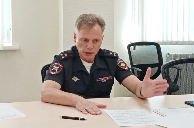 Начальник УГИБДД Самарской области полковник полиции Юрий Некрасов.
