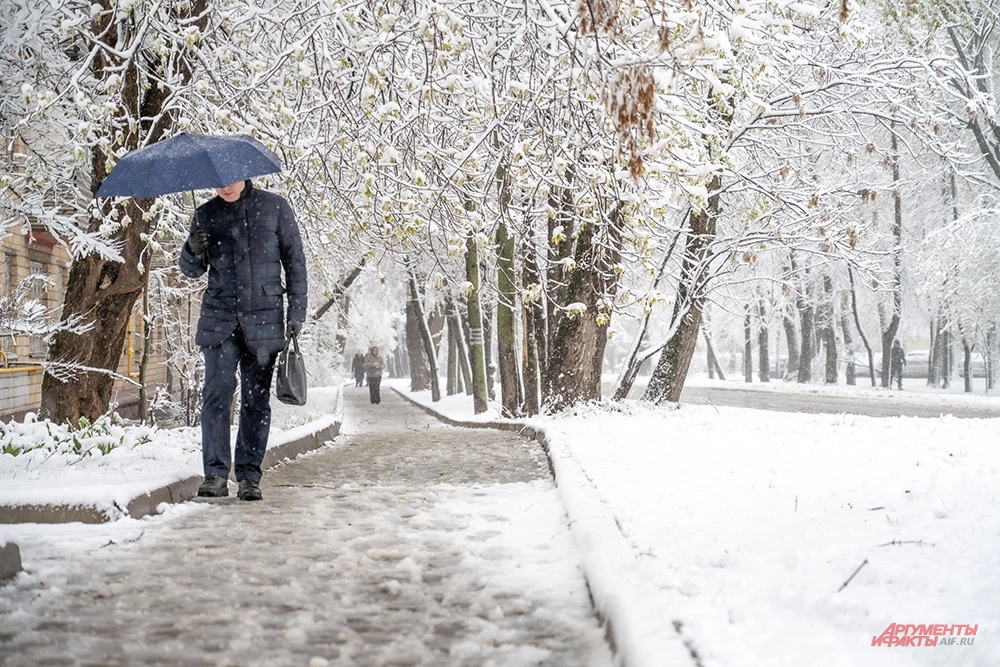 Снегопад в Москве