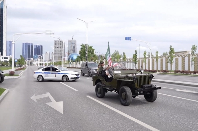 Акция «В гости к ветерану» в Грозном.